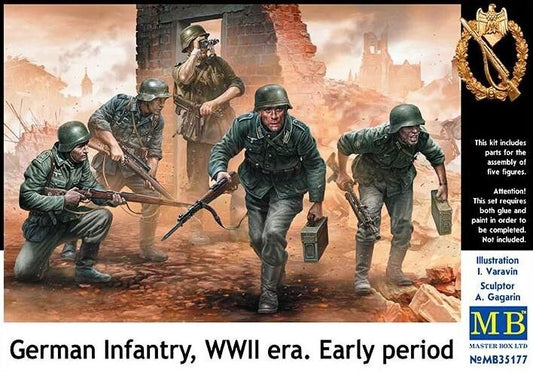 Masterbox 1/35 35177 German infantry, WWII era. Early period