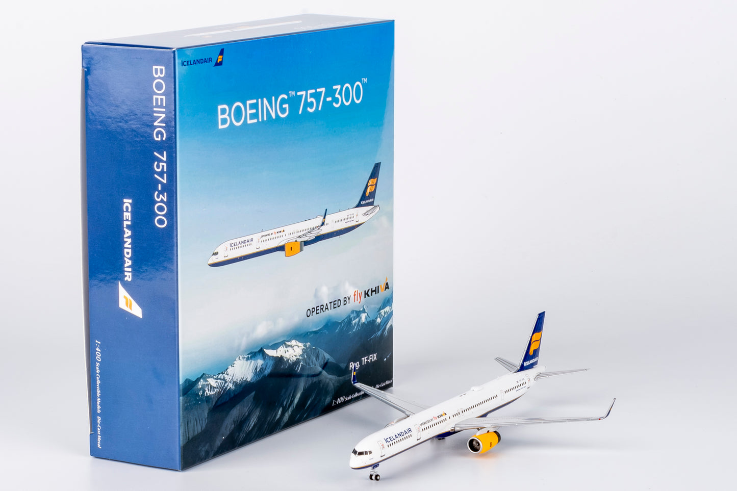NG Models 1/1400 Icelandair (Fly Khiva) 757-300/w TF-FIX  "operated by fly KHIVA"