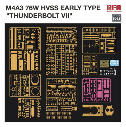 Rye Field 1/35 M4A3 76W HVSS Early Type 5092 Model Kit