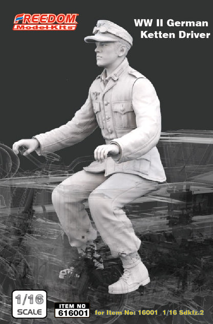 Freedom Model 1/16 16001SP Sd.Kfz. 2 Kettenkraftrad with Driver