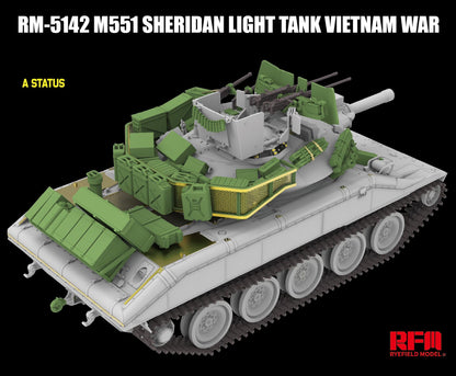 Rye Field Model 1/35 M551 Light Tank Sheridan Vietnam War Model Kit