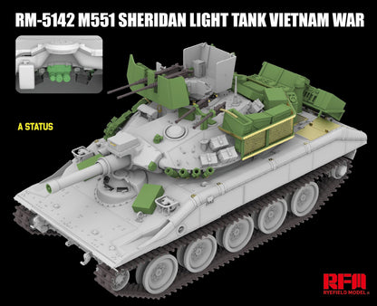 Rye Field Model 1/35 M551 Light Tank Sheridan Vietnam War Model Kit