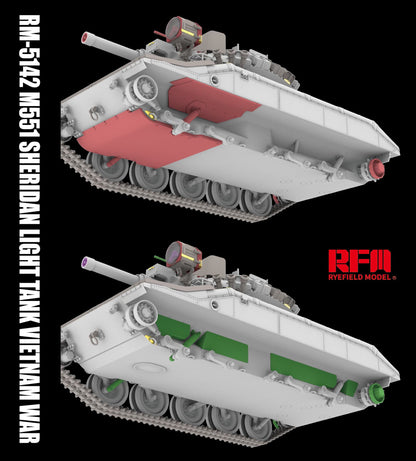Rye Field Model 1/35 M551 Light Tank Sheridan Vietnam War Model Kit
