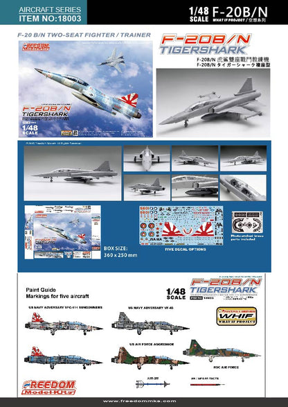 Freedom Model 1/48 18003 F-20B/N Tigershark Model Kit