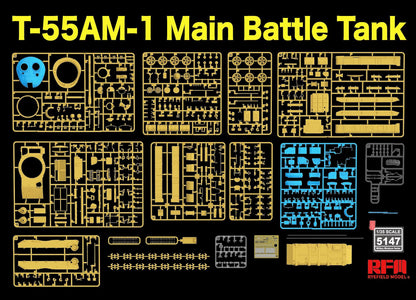 Rye Field 1/35 T-55AM-1 Main Battle Tank w/Workable tracks 5147