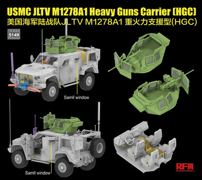 Rye Field 1/35 USMC JLTV M1278A1 Heavy Guns Carrier (HGC) 5149