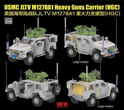 Rye Field 1/35 USMC JLTV M1278A1 Heavy Guns Carrier (HGC) 5149