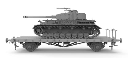 Border Model 1/35 Pz.Kpfw. IV Ausf. J Early/Mid & Railway Flatbed Ommr BT-025