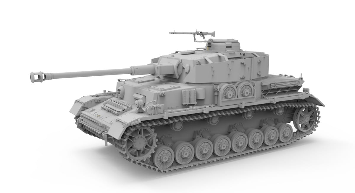 Border Model 1/35 Pz.Kpfw. IV Ausf. J Early/Mid & Railway Flatbed Ommr BT-025
