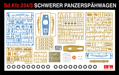 Rye Field Model 1/35 5134 Sd.Kfz. 234/3 Schwerer Panzerspähwagen 7.5cm Stummel