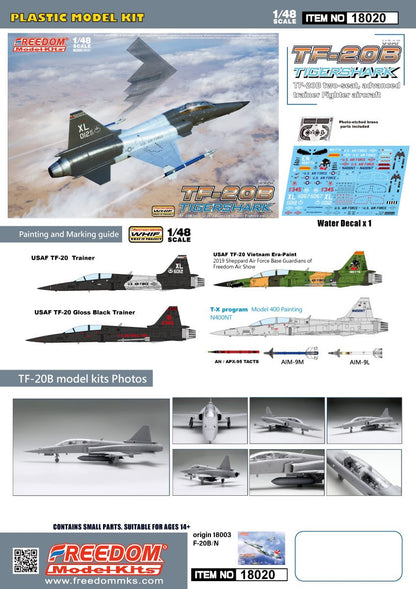 Freedom Model Kit 1/48 TF-20B Tiger Shark Model Kit
