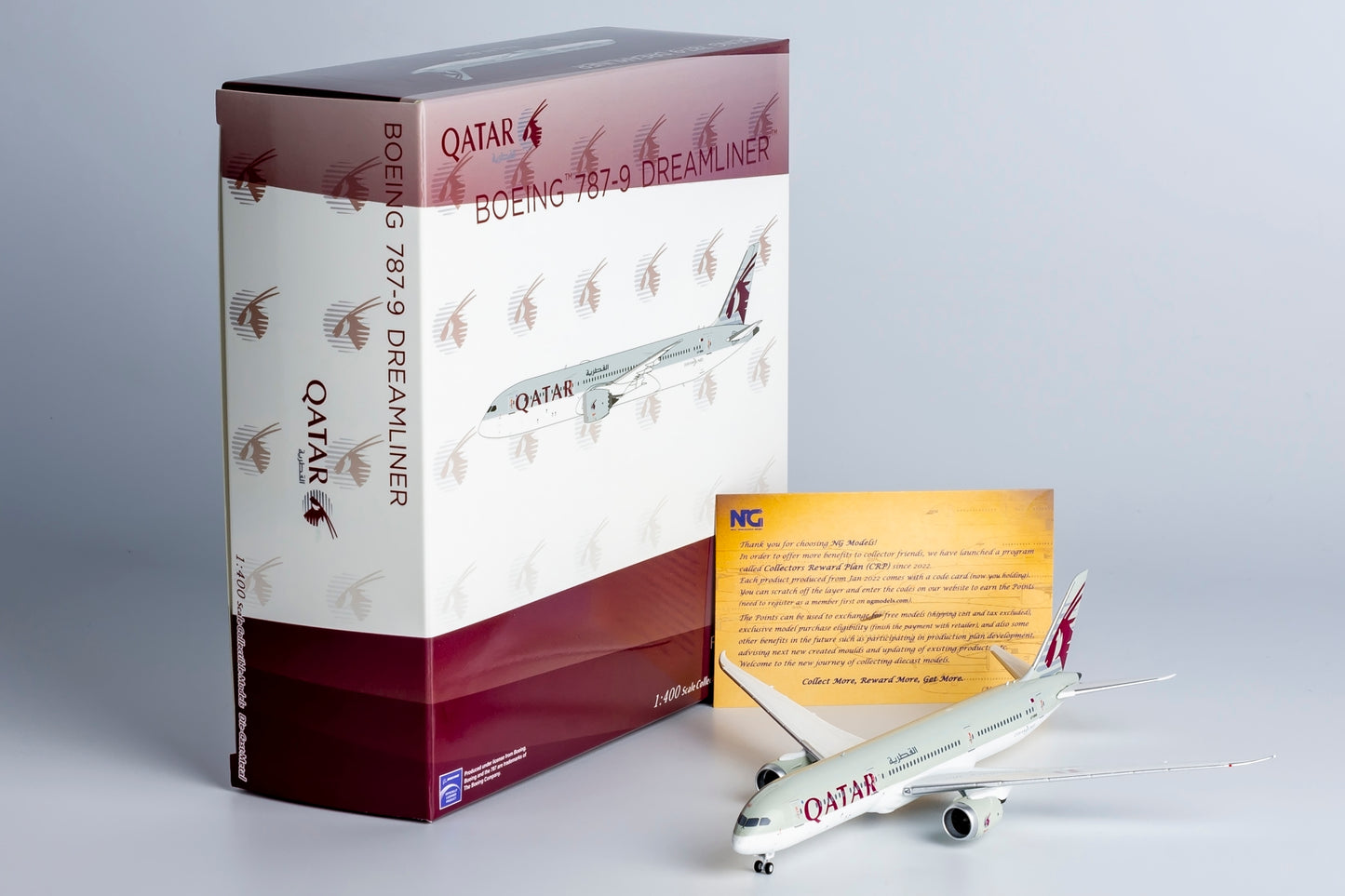 NG Models 1/400 Qatar Airways 787-9 Dreamliner A7-BHH