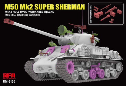 Rye Field 1/35 Israeli Tank M50 Mk2 SUPER SHERMAN 5150 Model Kit