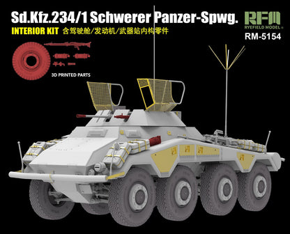 Rye Field Model 1/35 Sd.Kfz. 234/1 Schwerer Panzer-Spwg w/Interior Kit 5154