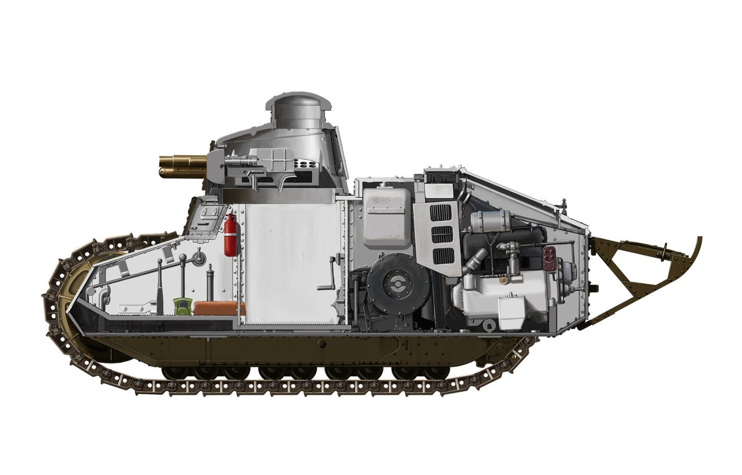 Meng Model 1/35 TS-008 French FT-17Light Tank (Cast Turret) WWI