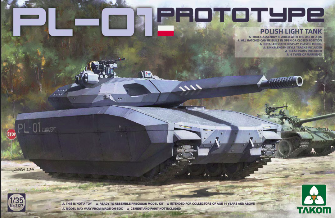 Takom 1/35 2127 PL-01 Prototype Polish Light Tank