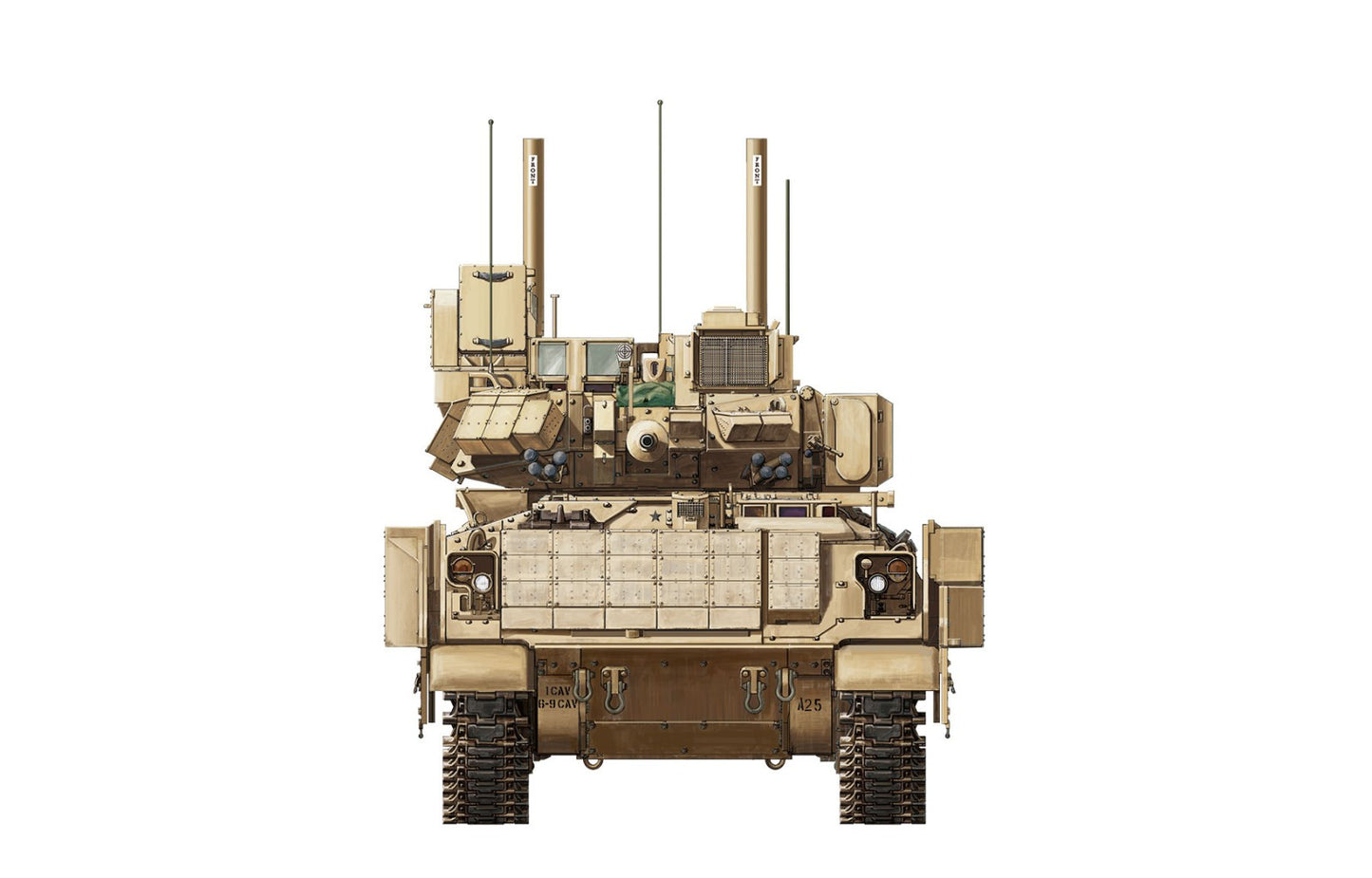 Meng Model 1/35 U.S. CAVALRY FIGHTING VEHICLE M3A3 BRADLEY w/BUSK III