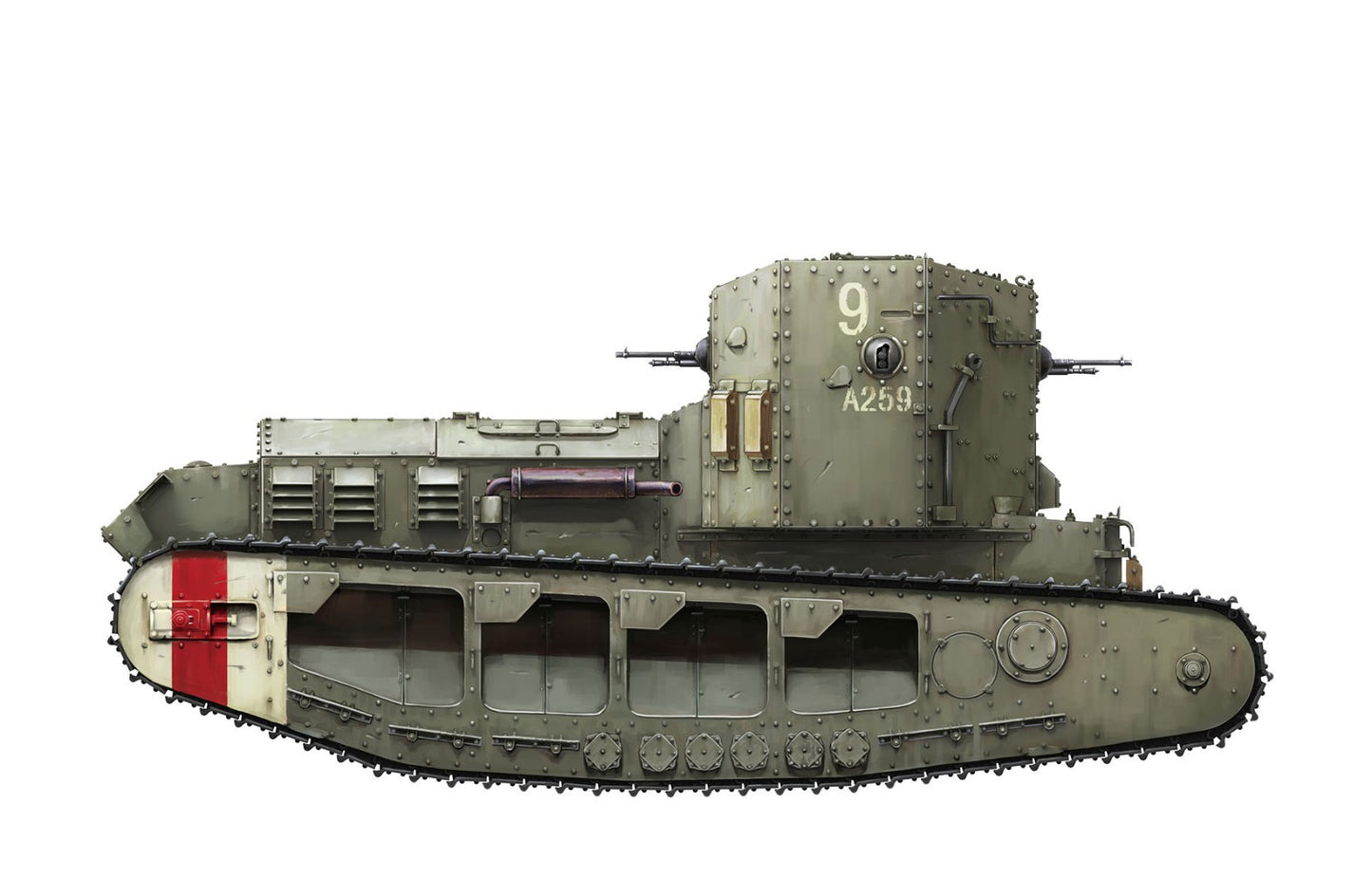 Meng Model 1/35 TS-021 Mk.A Whippet British Medium Tank