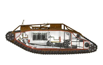 Meng Model 1/35 TS-020 British Heavy Tank Mk.V Male Model Kit