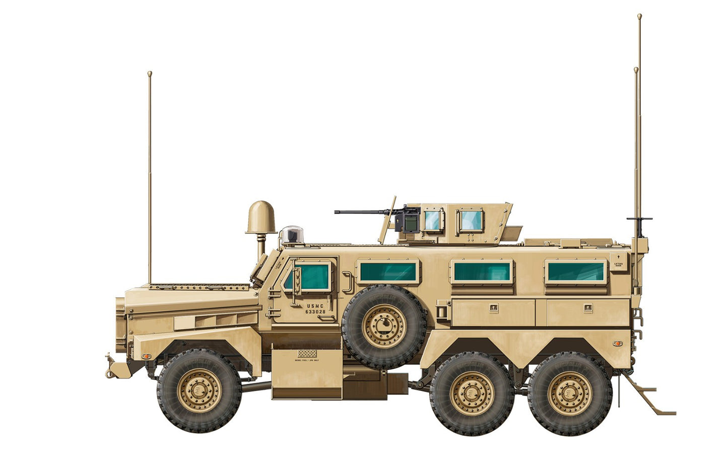 Meng Model 1/35 SS-005 U.S. Cougar 6x6 MRAP Vehicle