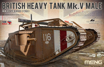 Meng Model 1/35 TS-020 British Heavy Tank Mk.V Male Model Kit