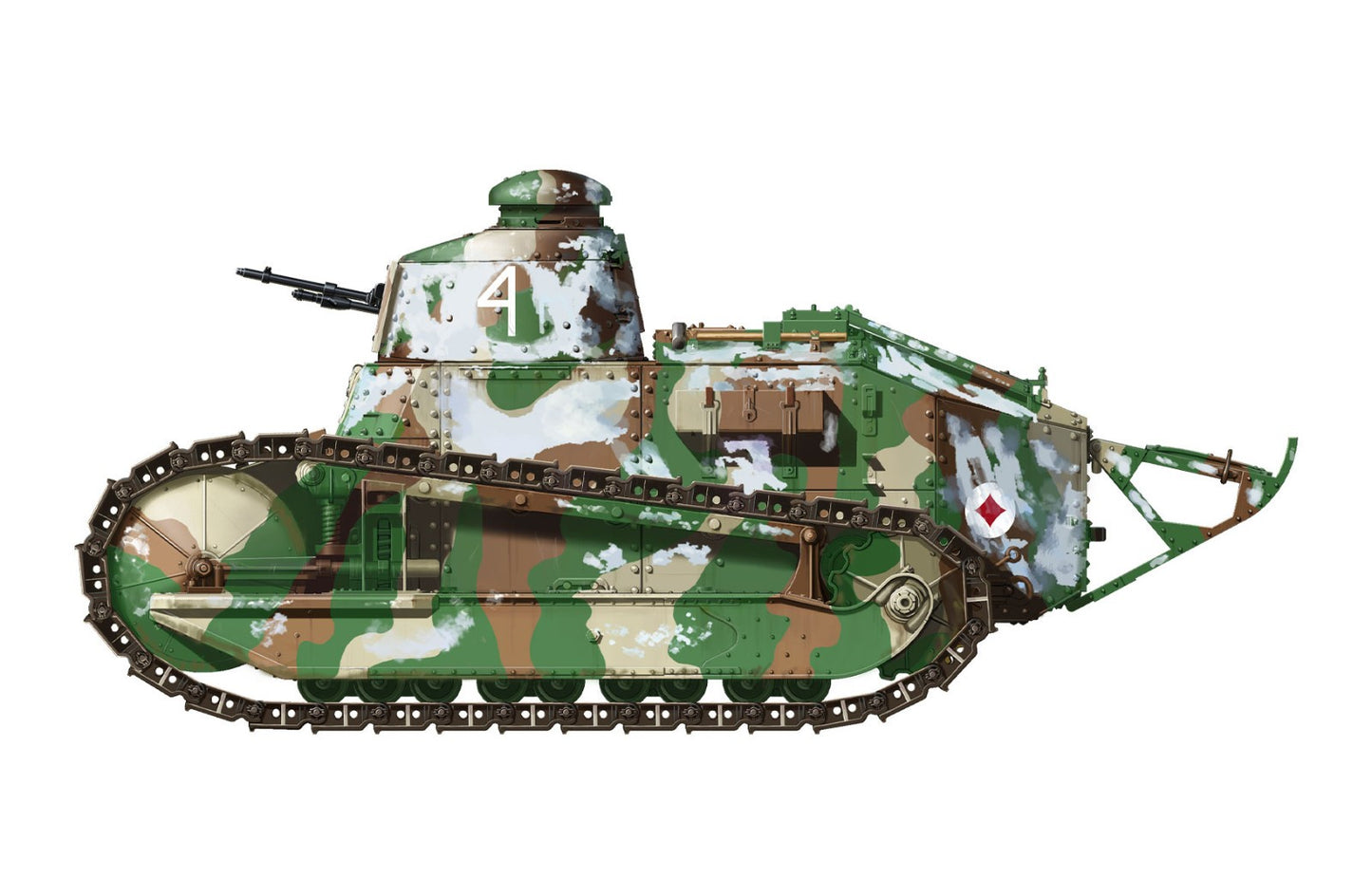 Meng Model 1/35 TS-008 French FT-17Light Tank (Cast Turret) WWI
