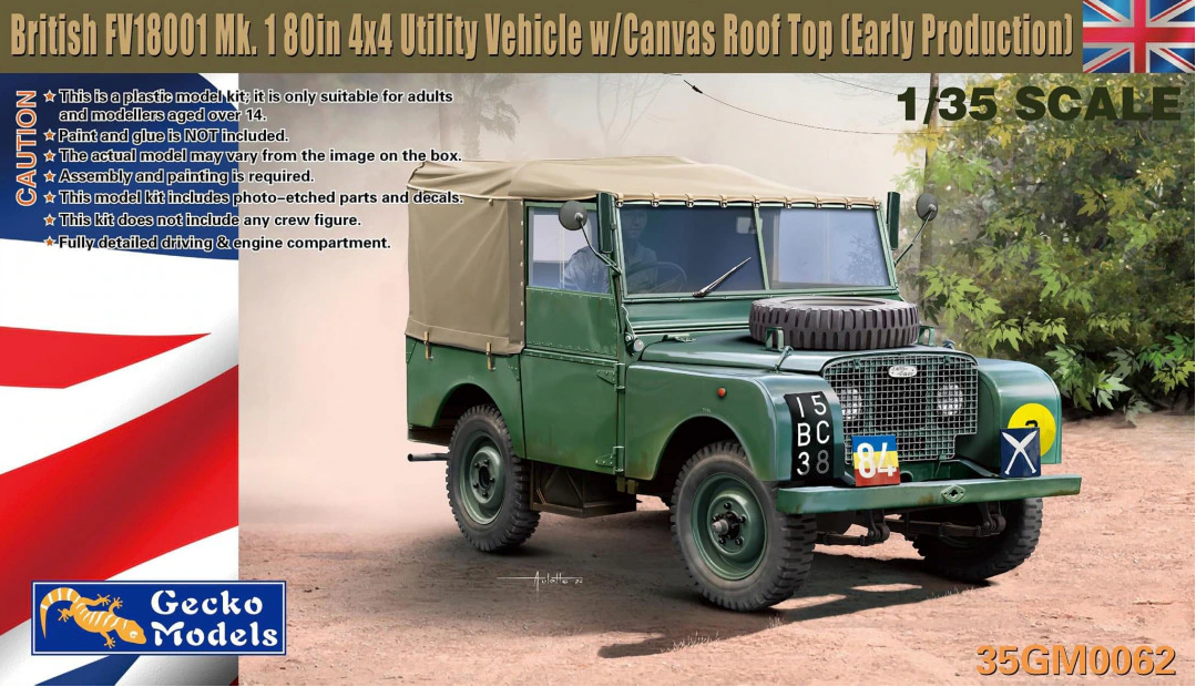 Gecko Models 1/35 35GM0062 British FV18001 Mk. 1 80in 4x4 Utility Vehicle