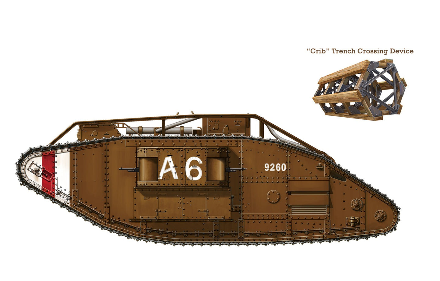 Meng Model 1/35 TS-029 British Heavy Tank Mk.V Female