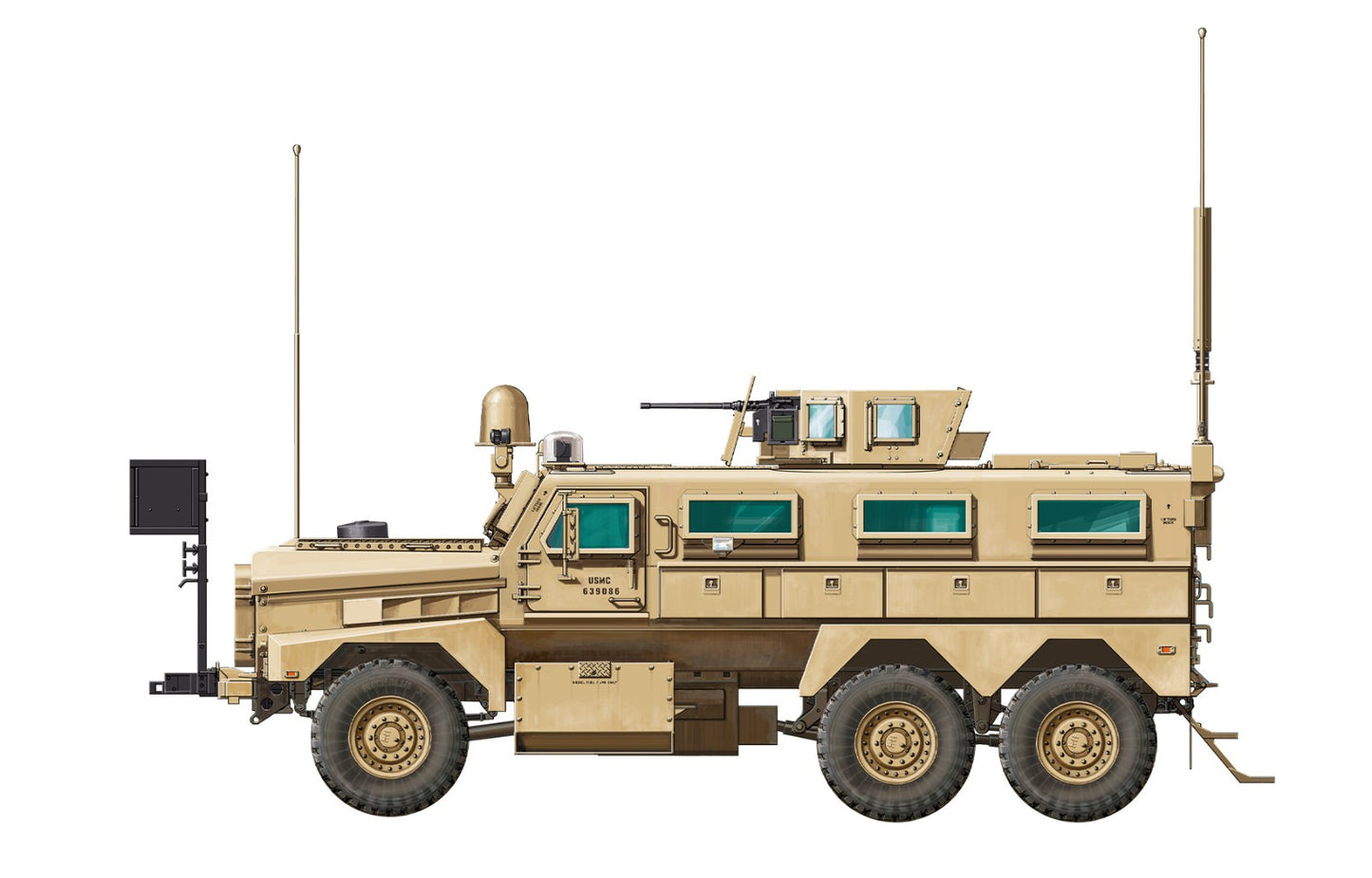 Meng Model 1/35 SS-005 U.S. Cougar 6x6 MRAP Vehicle