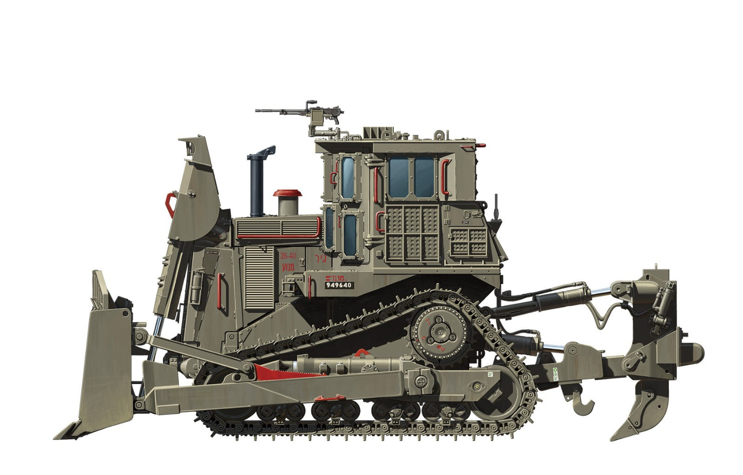 Meng Model 1/35 SS-002 D9R Armored Bulldozer