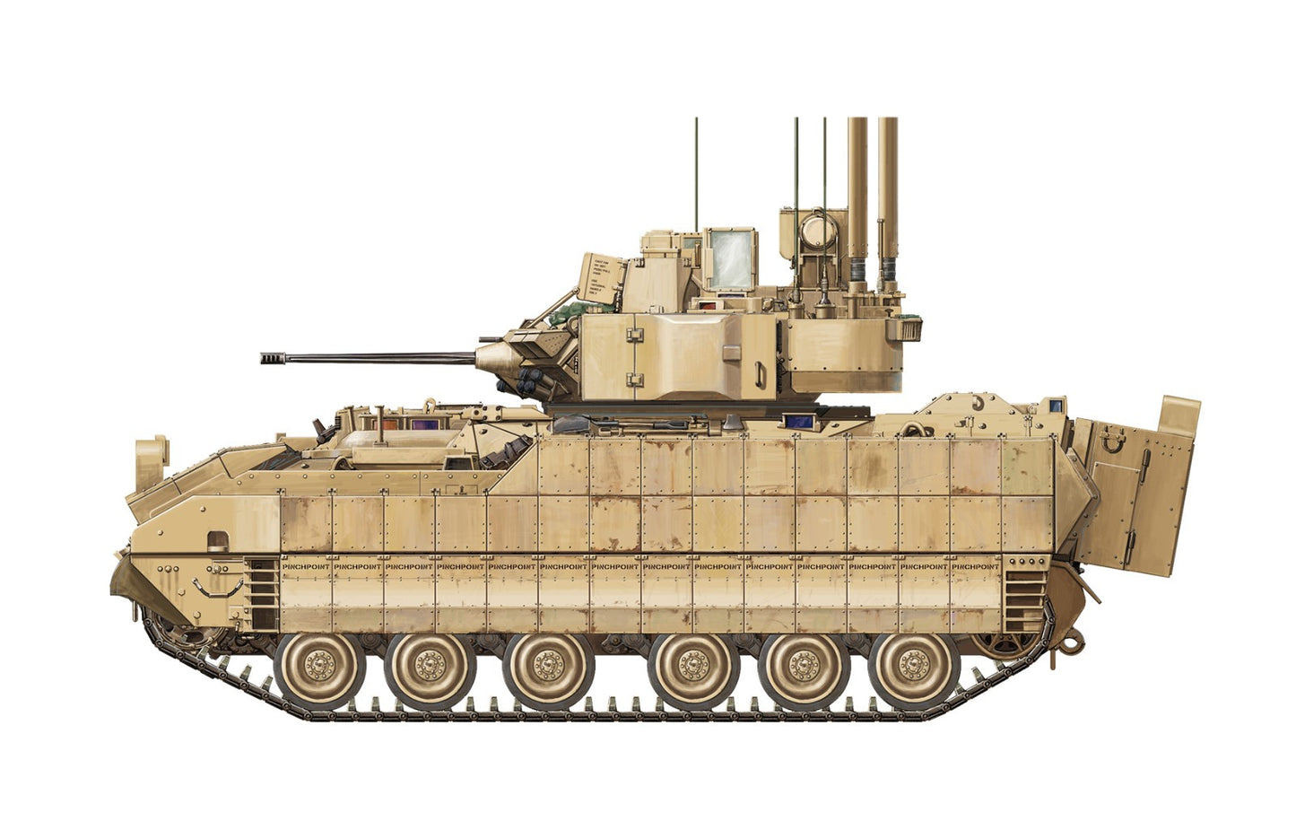 Meng Model 1/35 M2A3 Bradley w/BUSK IIIU.S. Infantry Fighting Vehicle