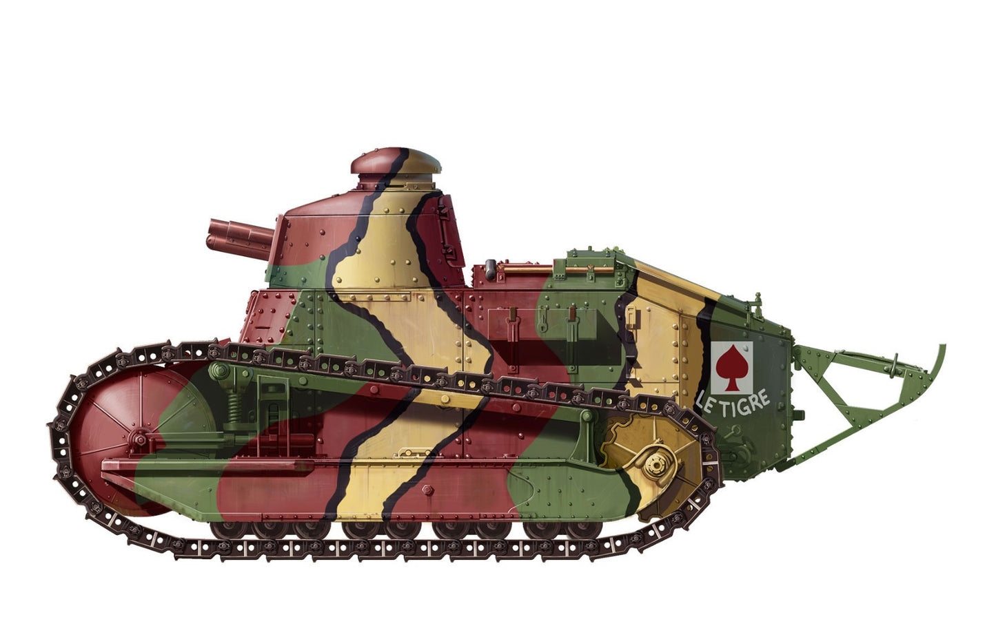 Meng Model 1/35 TS-011 French FT-17Light Tank (Riveted Turret)