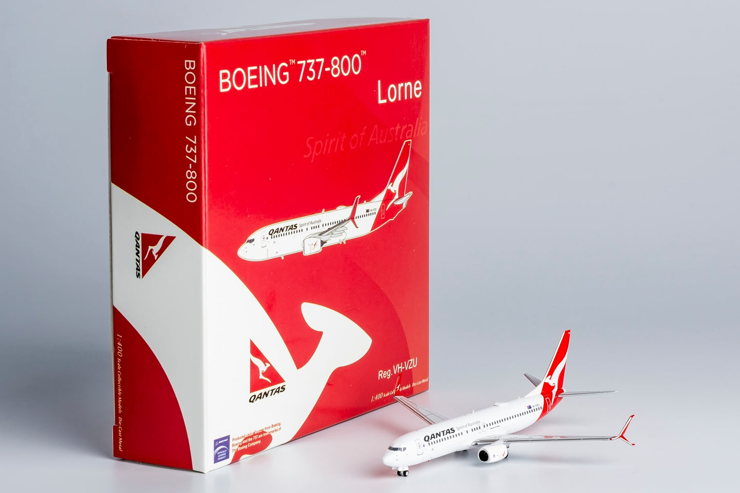 NG Models 1/400 Qantas 737-800/w VH-VZU (1st Qantas Boeing 737 to wear the split scimitar winglets