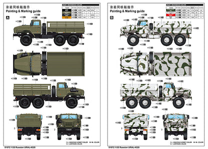 Trumpeter 1/35 Russian Ural 4320 Model Kit