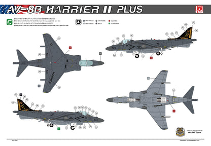 UMa Model 1/48 AV-8B Harrier II Plus D1003 Model Kit