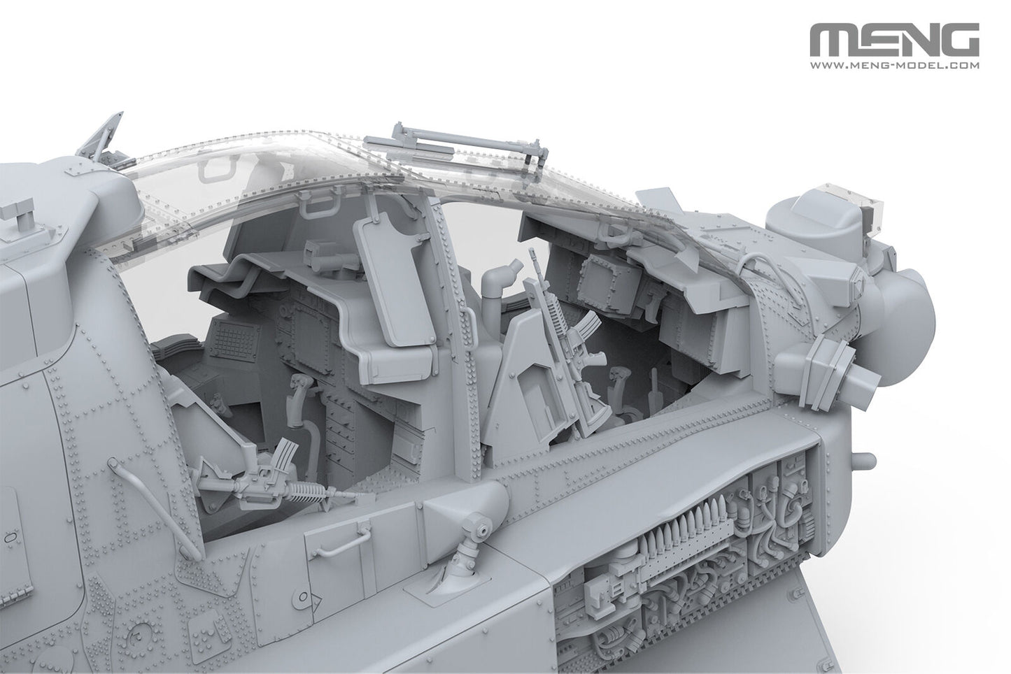 Meng Model 1/35 AH-64D Saraf Heavy Attack Helicopter