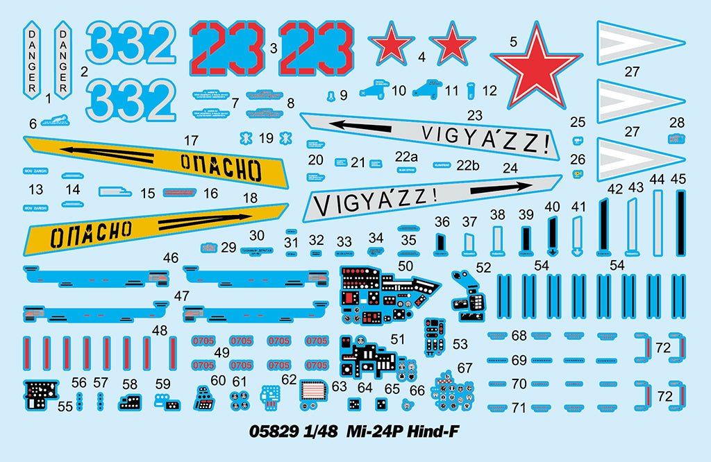 Trumpeter 1/48 Mi-24P Hind-F Model Kit