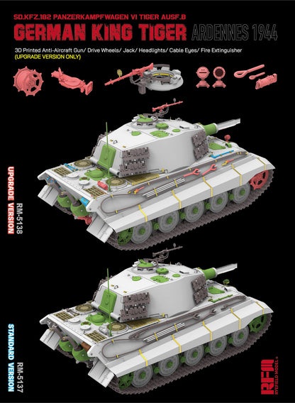 Rye Field Model 1/35 5138 King Tiger Sd.Kfz. 182 Pz.Kpfw.VI  Upgrade Version