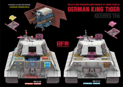 Rye Field Model 1/35 5138 King Tiger Sd.Kfz. 182 Pz.Kpfw.VI  Upgrade Version