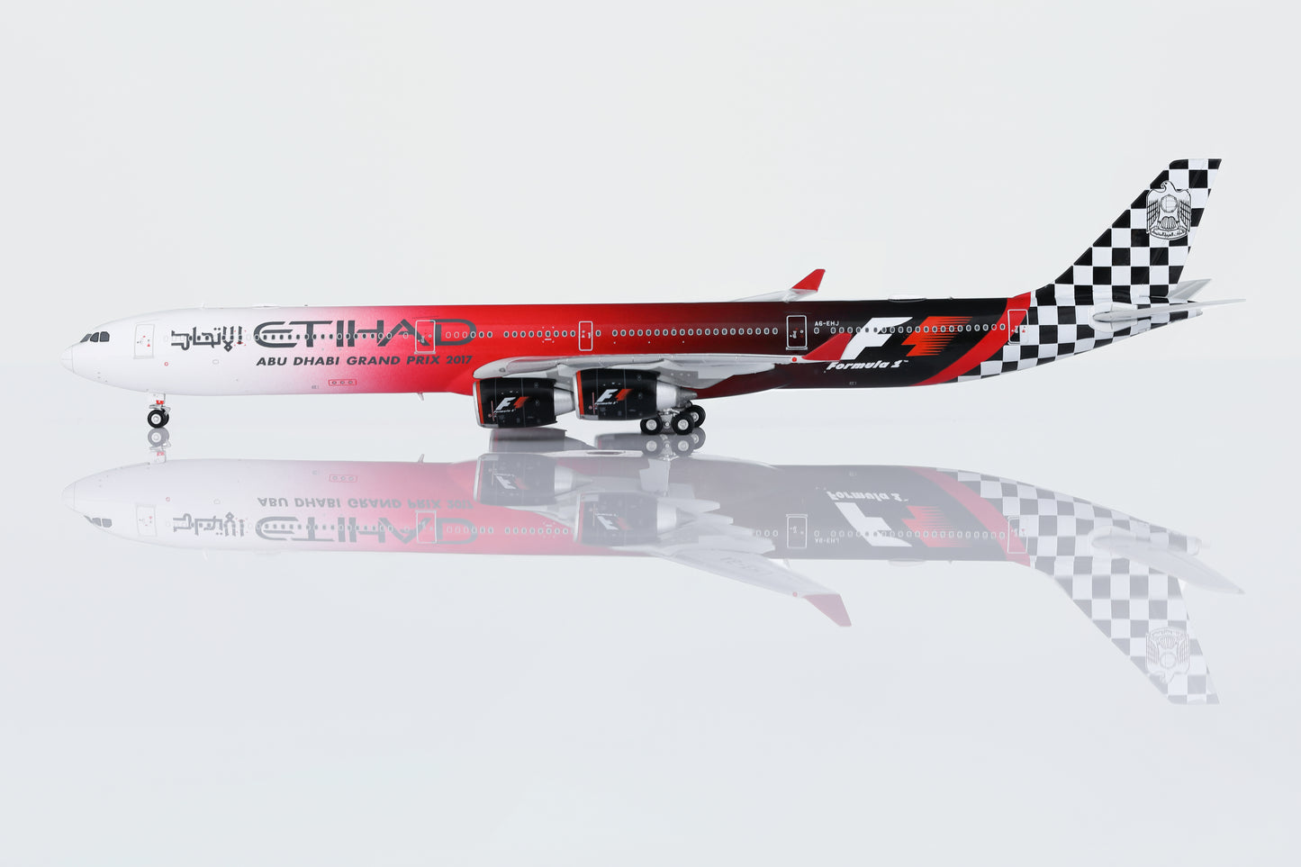 HX Models 1/400 Etihad Airways A340-642 A6-EHJ "Abu Dhabi GP 2017" Standard Version