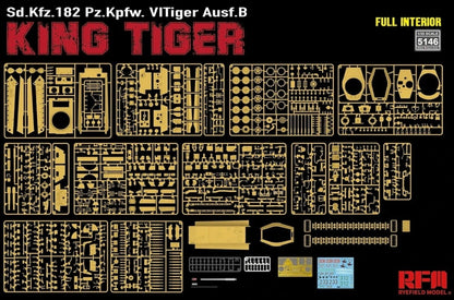 Rye Field 1/35 Tiger Ausf. B King Tiger Full Interior 5146 Model Kit
