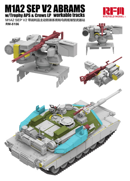 Rye Field 1/35 M1A2 SEP V2 w/Trophy APS & Crows LP & Workable Tracks 5156