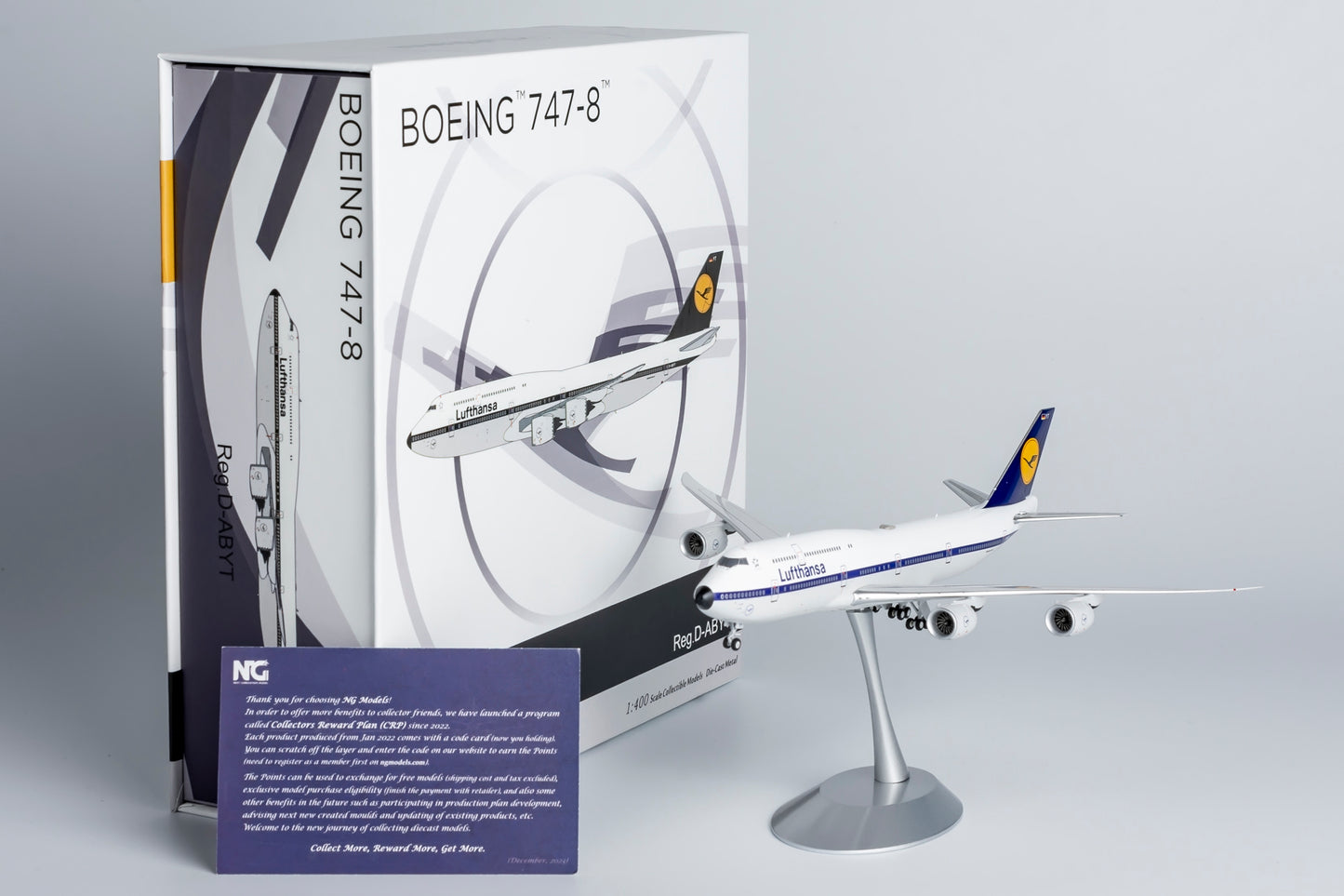 NG Models 1/400 Lufthansa 747-8 D-ABYT Retro Colors ULTIMATE Edition
