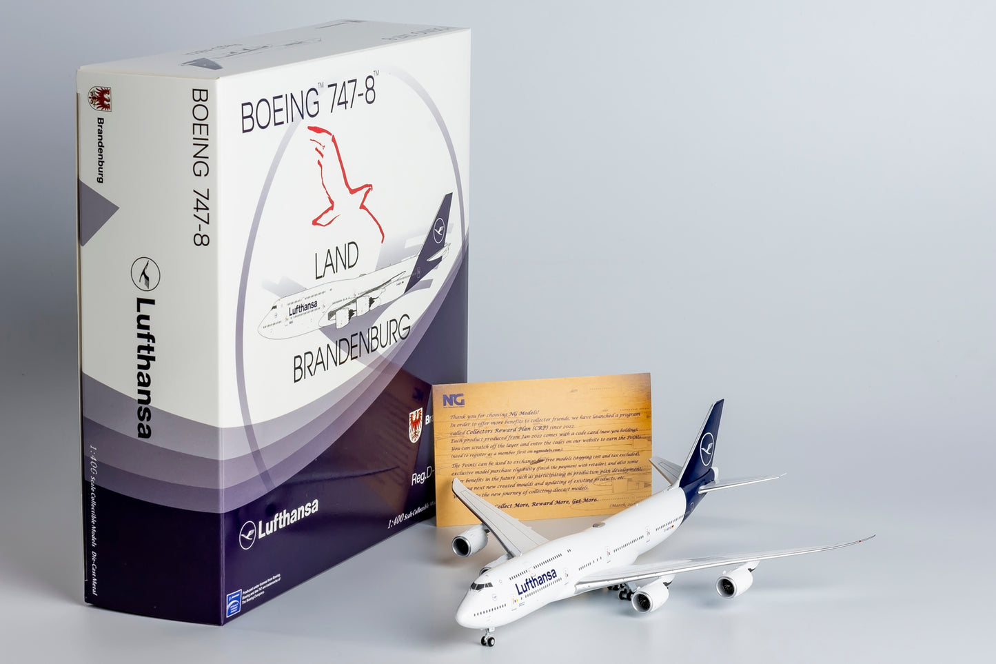 NG Models 1/400 78027 Lufthansa 747-8 D-ABYA  Named "Brandenburg"