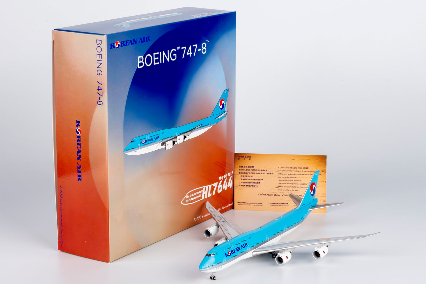 NG Models 1/400 78036 Korean Air 747-8 HL7644 The Last Passenger 747 Ever Built