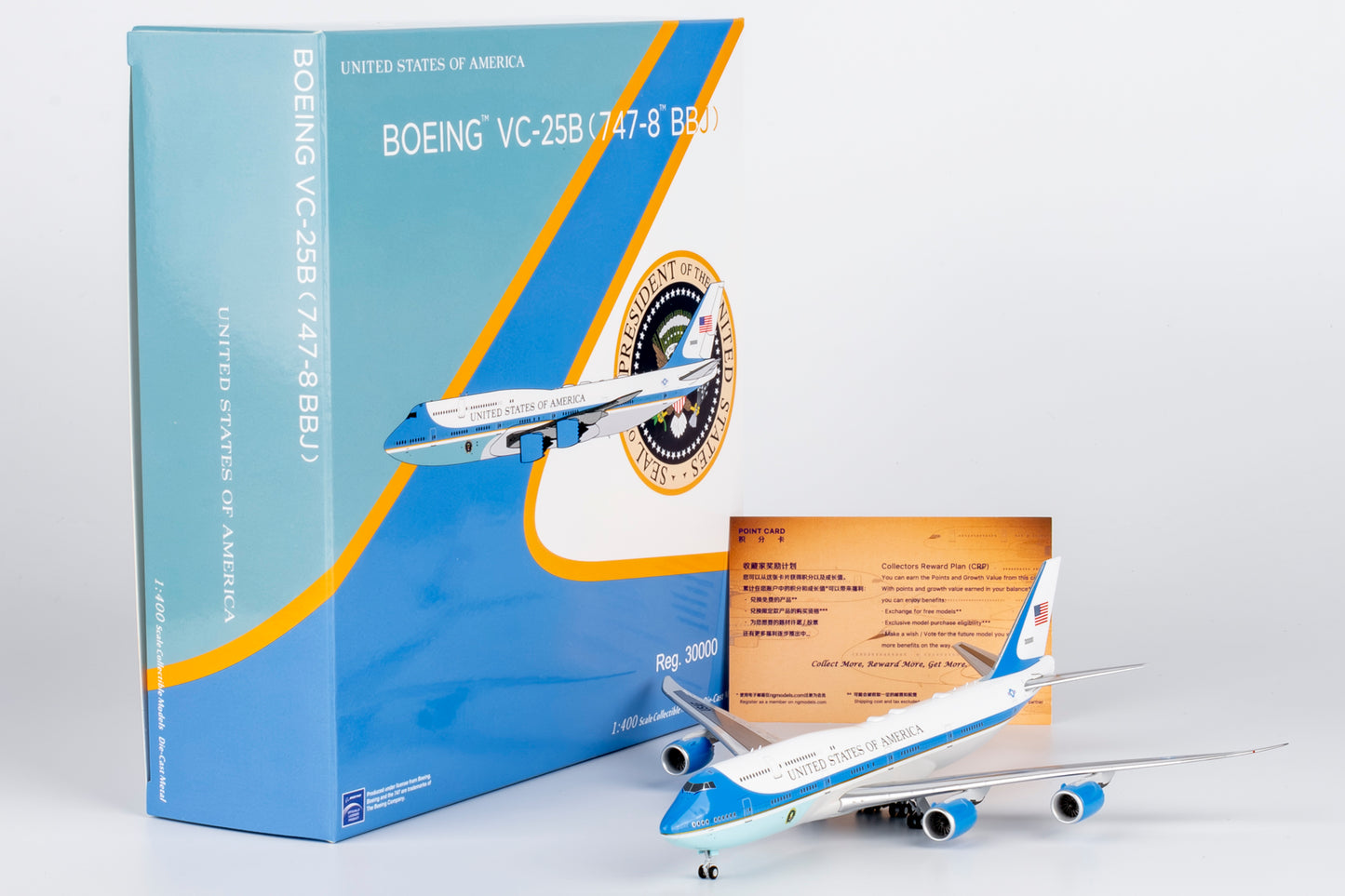 NG Models 1/400 US Air Force (USAF) VC-25B (747-8) 30000 (classics version)