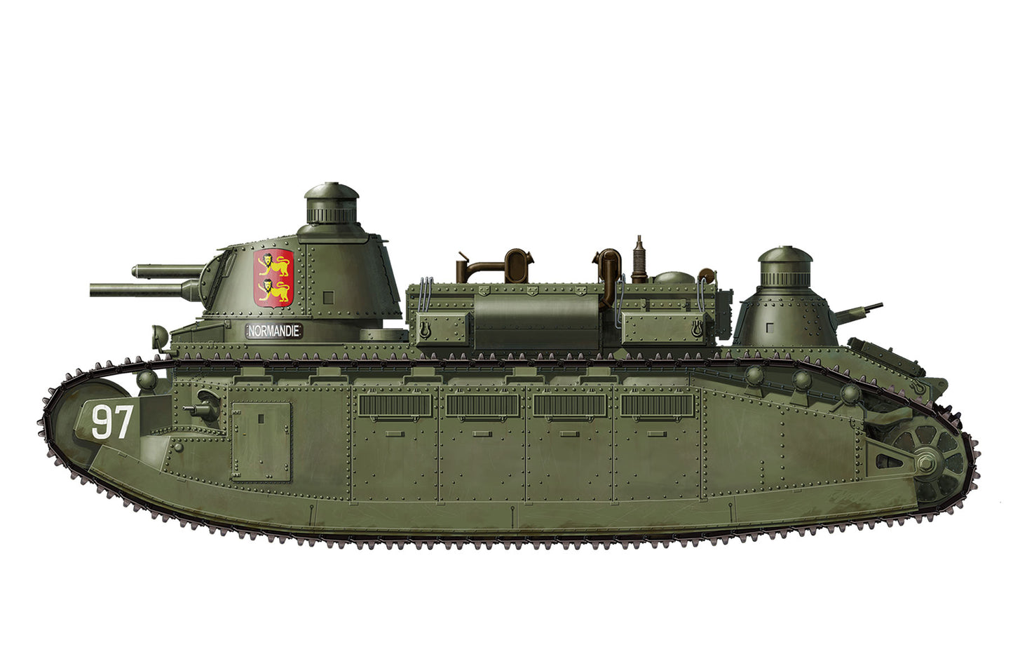 Meng Model 1/35 Char 2C French Super Heavy TS-009 Model Kit