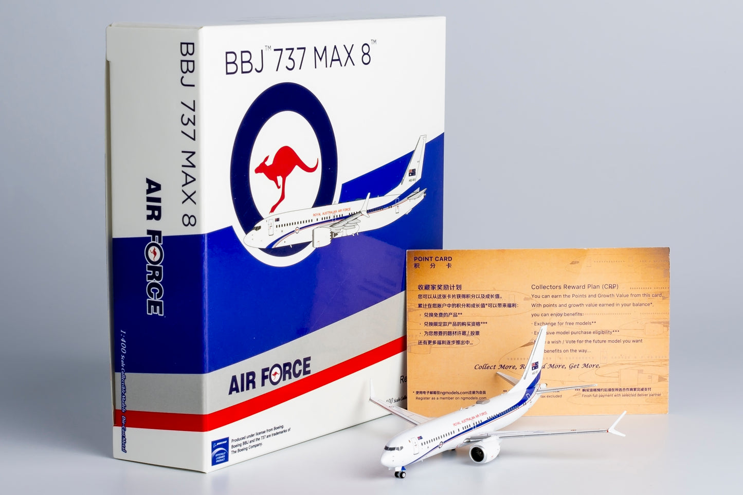 NG Models 1/4000 Royal Australian Air Force (RAAF) BBJ 737 MAX A62-001