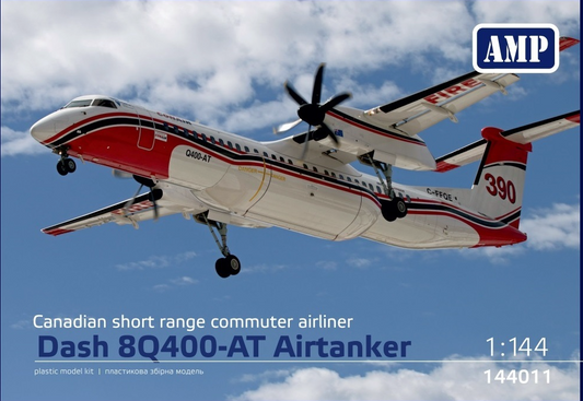 AMP 1/144 144011 Canadian short range commuter airliner Dash 8 Q400-AT Airtanker