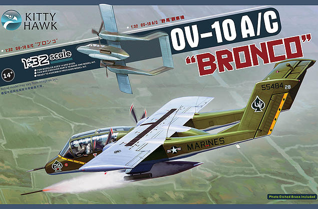 Kitty Hawk 1/32 OV-10A/C "Bronco" Model Kit